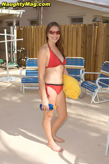 Thick Redhead Strips Out of Her Bikini in a Hammock