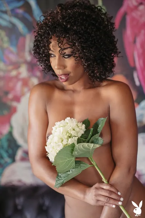 Misty Stone: Ebony MILF with Short Curly Hair Shows Off Her Big Ass Outdoors – photo 8 of 20