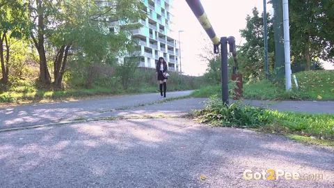 Katy Rose: Czech Brunette in Heels and Boots Poses on the Street – photo 1 of 15