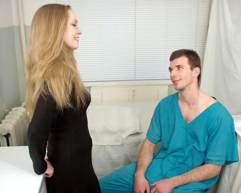 Blonde Gets Pussy Checkup and Gives 69 Blowjob – photo 1 of 20
