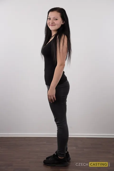 Czech Brunette Strips Out of Her Panties and Sits on a Chair – photo 4 of 20