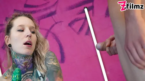 Tattooed Thick Babe Rides Cock and Uses a Dildo – photo 8 of 16