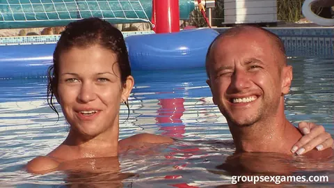 Blue Angel: European Blonde and Brunette Kiss and Fuck Poolside – photo 21 of 21