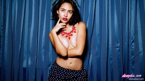 Latina Brunette Undresses and Poses Her Naked Body – photo 9 of 14