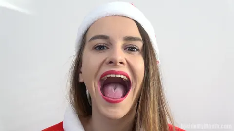 Adele Unicorn: Brunette in Christmas Outfit Spreads Her Legs Clothed – photo 4 of 16