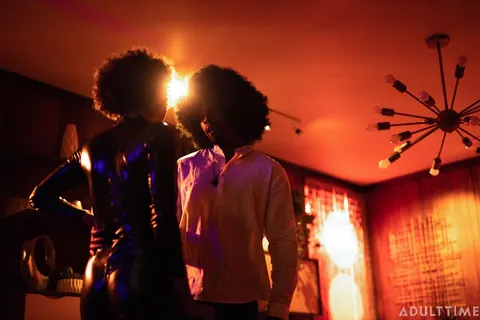 Alina Ali: Slim Ebony Curly Woman Has Sex While Clothed – photo 3 of 10