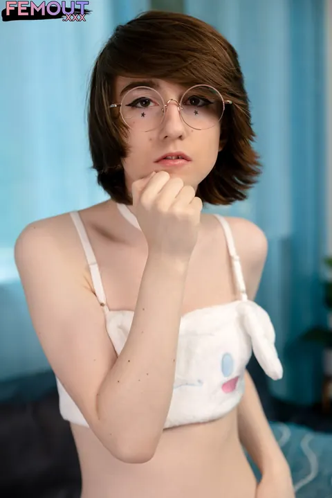 Trans Woman Strokes Her Big Cock and Uses a Dildo – photo 3 of 16
