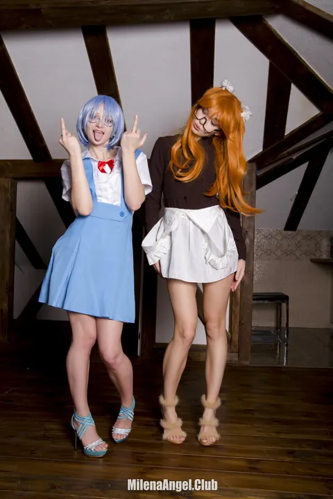 Milena D: Redhead in Costume and Heels Eats Pussy in Lesbian Bedroom Photos – photo 3 of 15