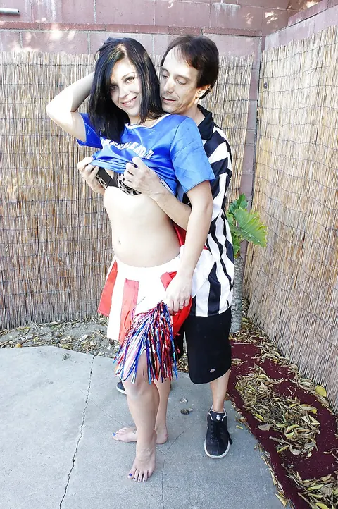 Savannah Camden: Latina Brunette in a Skirt Takes Anal Doggy Style Outdoors – photo 6 of 16