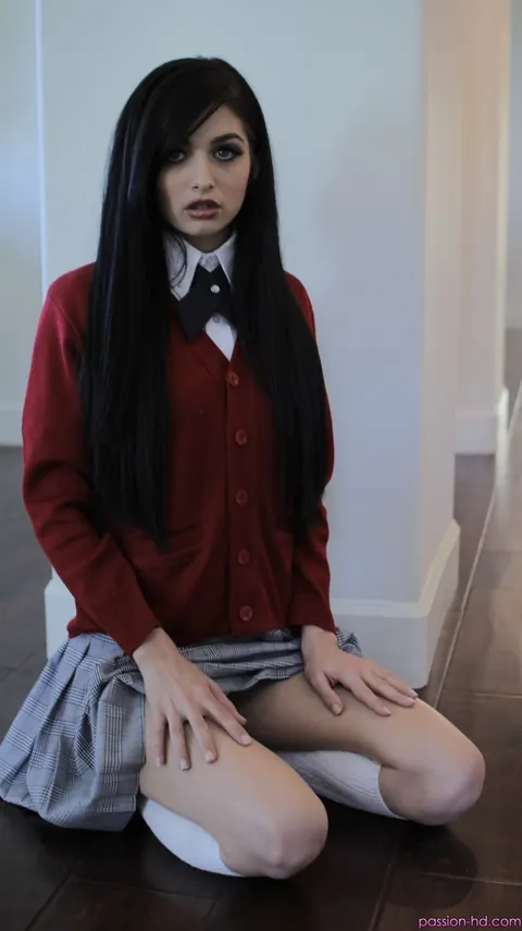 Zoey Kush: Brunette in Uniform Unbuttons and Spreads Her Pussy – photo 16 of 17