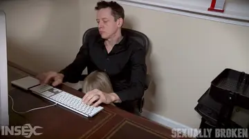 Hairy Blonde Secretary Sucks Cock and Takes Anal in the Office BDSM