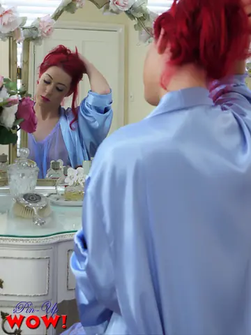 Redhead Frees Her Big Tits and Shows Her Thick Ass in Panties