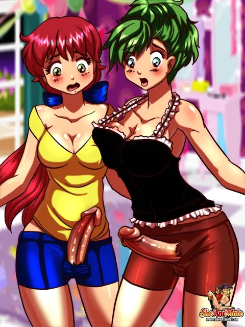 Woman Joins Two Busty Trans Women for a Threesome – photo 5 of 12