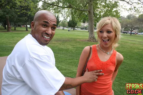 Alexa Lynn: Slim Blonde MILF Has Interracial Sex Outdoors and in a Car – photo 7 of 16