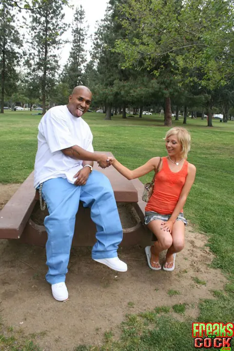 Alexa Lynn: Slim Blonde MILF Has Interracial Sex Outdoors and in a Car – photo 3 of 16