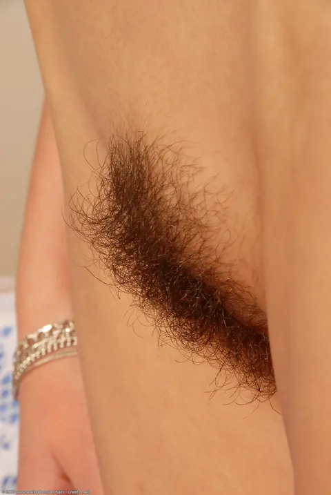 Slim Hairy Babe Undresses and Spreads Her Pussy – photo 11 of 21
