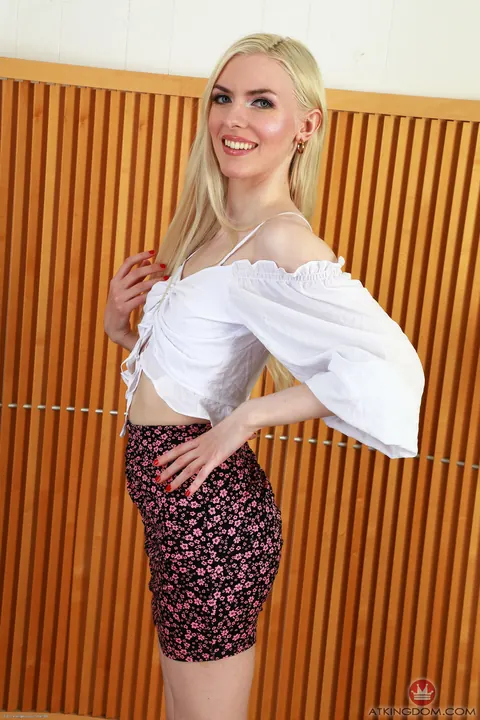 Celestina Blooms: PAWG Blonde Spreads Her Ass for Anal in a Skirt – photo 1 of 21