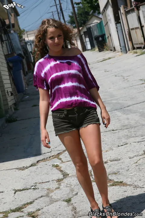 Nasir: Curly-Haired Babe Takes Multiple BBCs Outdoors and Gets a Facial – photo 1 of 21