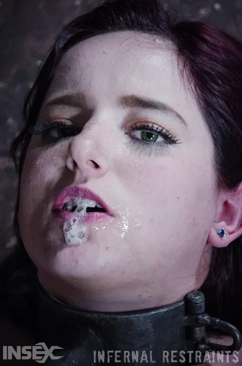 Maci May: Thick Redhead with Big Tits Spreads in a Dungeon – photo 10 of 14