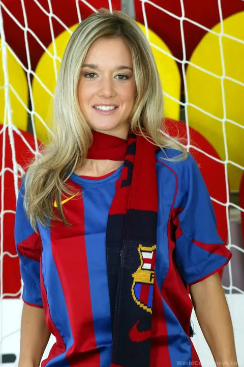 Carmen Cocks: Petite European Blonde in Socks Shows Off in a Soccer Net – photo 6 of 15