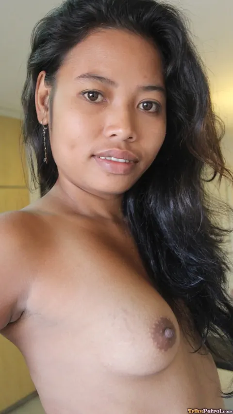 Slim Asian Woman Pulls Panties Aside and Spreads Her Hairy Pussy – photo 19 of 21
