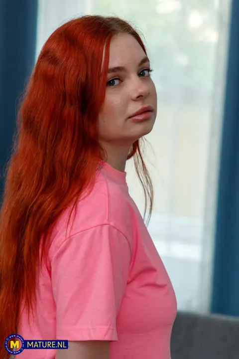 Miss Olivia: European Redhead MILF Strips and Shows Her Big Ass – photo 3 of 21