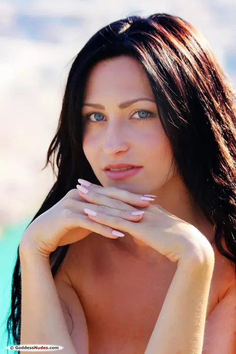 Janelle B: Brunette Shows Her Small Natural Tits and Spreads Her Pussy Outdoors – photo 19 of 21