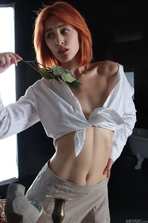 Elfa Floria: Tall Ukrainian Redhead Poses Nude – photo 5 of 21