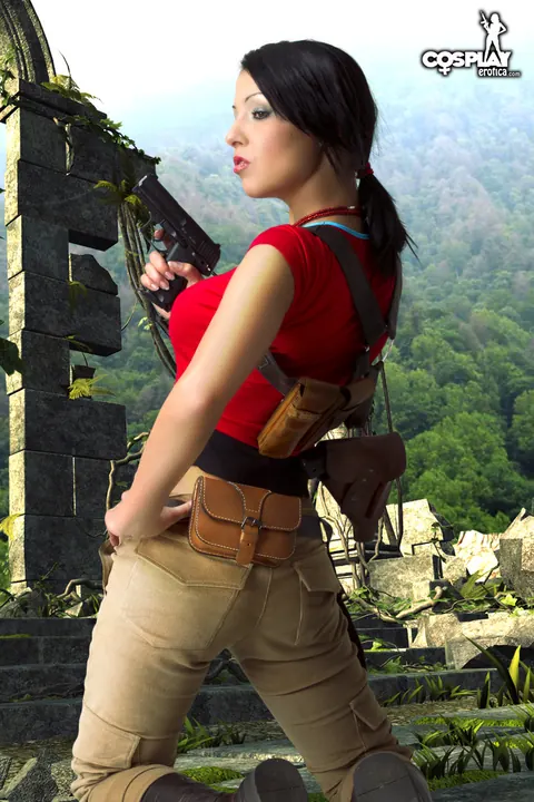 Mea Lee: Thick Latina Brunette in Cosplay Shows Off Her Big Tits – photo 9 of 12