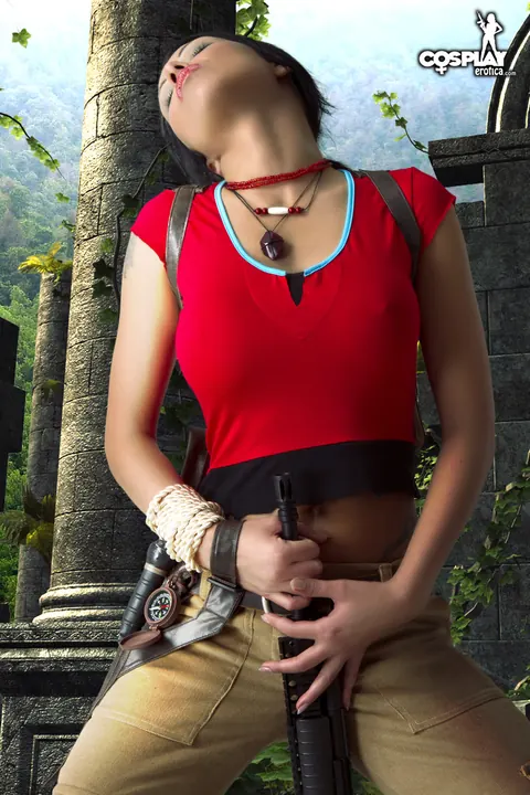 Mea Lee: Thick Latina Brunette in Cosplay Shows Off Her Big Tits – photo 7 of 12