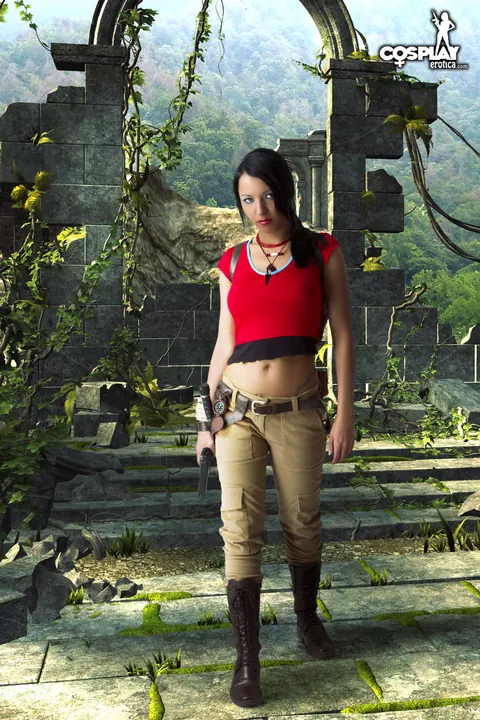 Mea Lee: Thick Latina Brunette in Cosplay Shows Off Her Big Tits – photo 2 of 12