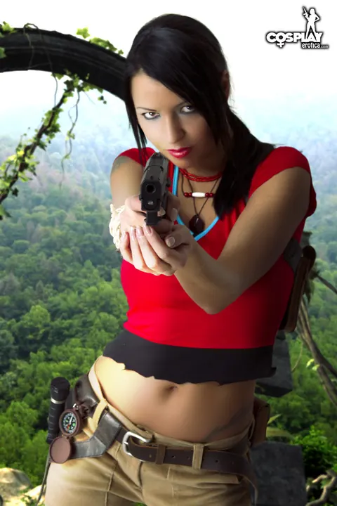 Mea Lee: Thick Latina Brunette in Cosplay Shows Off Her Big Tits – photo 3 of 12