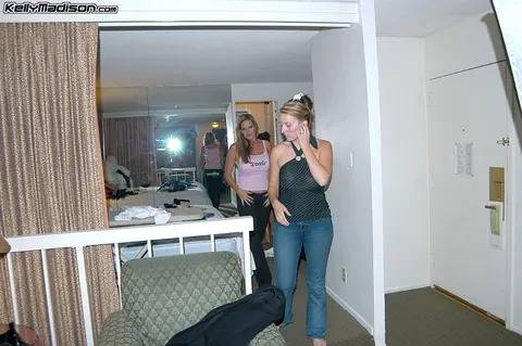 Jenaveve Jolie: Busty Blonde MILF and Tall Brunette Latina Share a Man and Cigar – photo 16 of 17