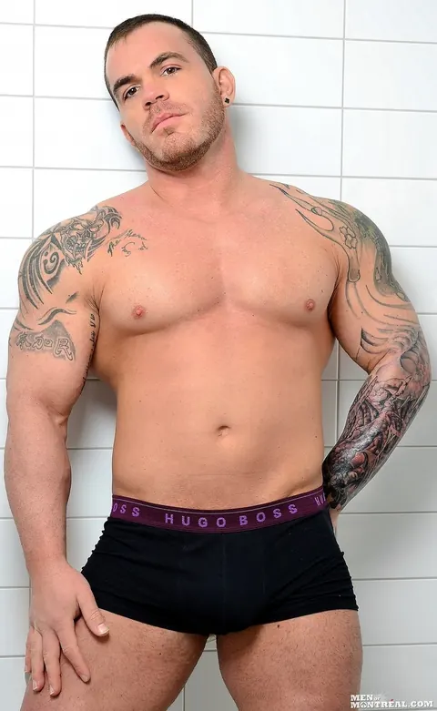 Man Strips Nude and Strokes His Cock in the Bathroom – photo 5 of 15