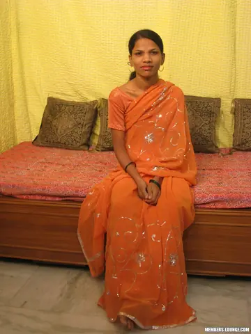 Skinny Indian Brunette Undresses and Spreads Her Shaved Pussy