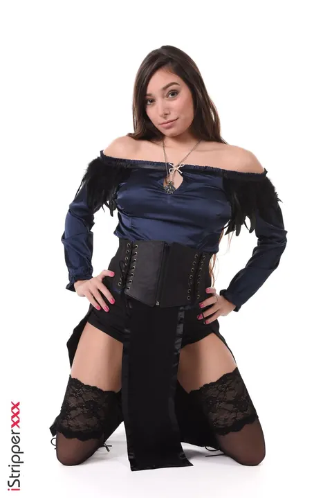 Busty Babe in Boots Strips and Uses a Dildo – photo 2 of 15