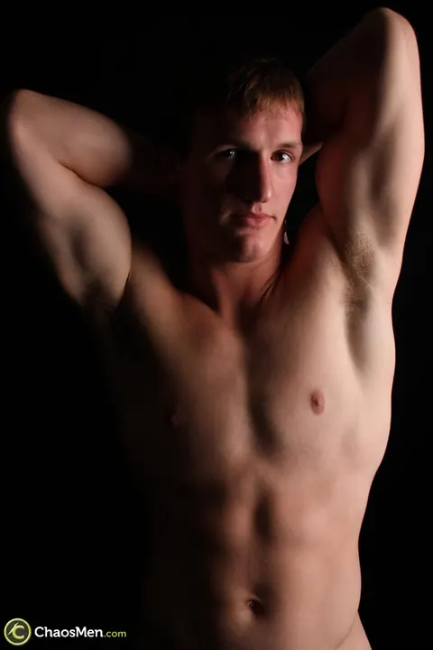 Athletic Man Strips Nude and Strokes His Cock – photo 11 of 21