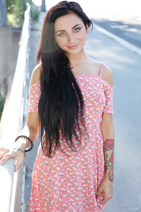Woman in a Skirt Uses Anal Dildo Outdoors – photo 6 of 21