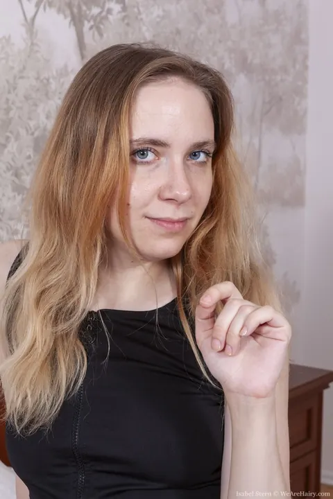 Isabel Stern: Blonde Spreads Her Very Hairy Pussy – photo 1 of 21