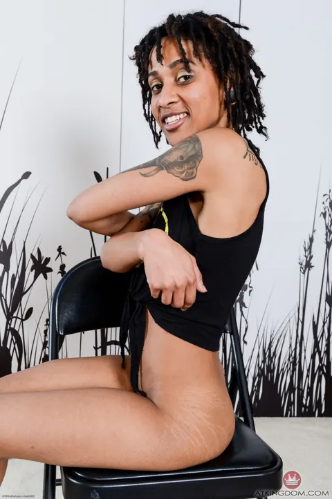 Indie Cass: Petite Ebony Brunette Shows Her Hairy Pussy and Anal Gape – photo 8 of 21