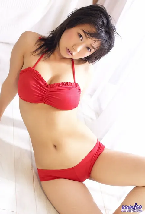 Aya Kanai: Brunette Japanese MILF Poses in a Bikini Outdoors and in the Kitchen – photo 13 of 16