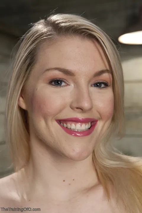 Ella Nova: Short-Haired Blonde Deepthroats and Rides in Bondage – photo 1 of 21