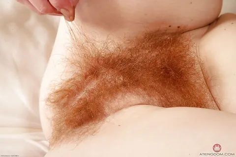 Ana Molly: Thick Redhead MILF Spreads Her Hairy Pussy in Lingerie – photo 12 of 16