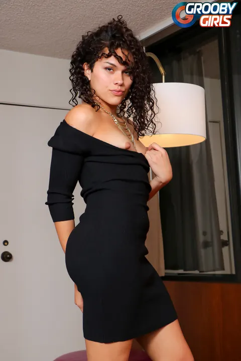 Ebony Trans Woman Drops Her Skirt and Poses Nude – photo 2 of 16