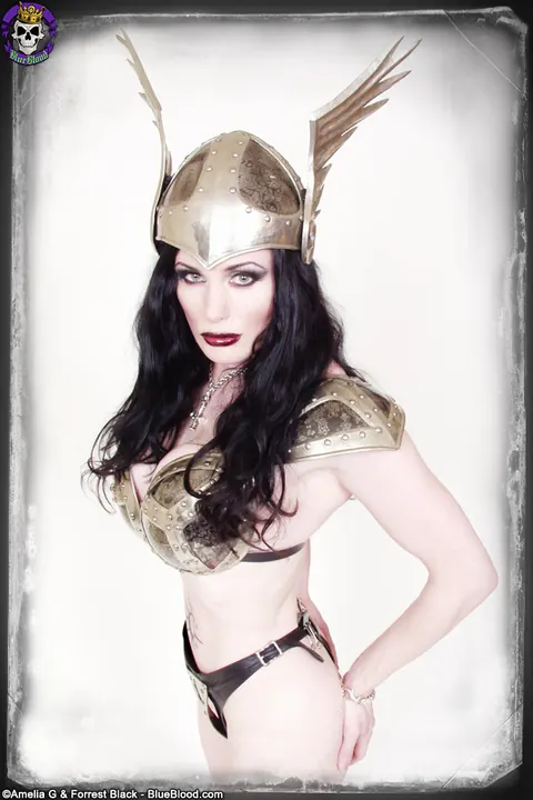 Morrigan Hel: Thick British MILF Poses in Lingerie, Boots and a Costume – photo 2 of 15