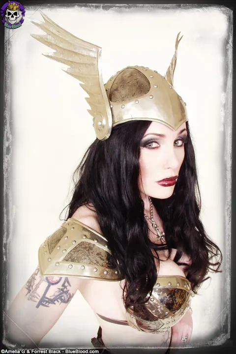 Morrigan Hel: Thick British MILF Poses in Lingerie, Boots and a Costume – photo 9 of 15