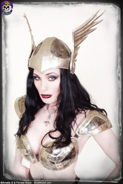 Morrigan Hel: Thick British MILF Poses in Lingerie, Boots and a Costume – photo 10 of 15