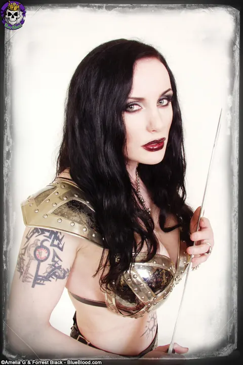 Morrigan Hel: Thick British MILF Poses in Lingerie, Boots and a Costume – photo 5 of 15