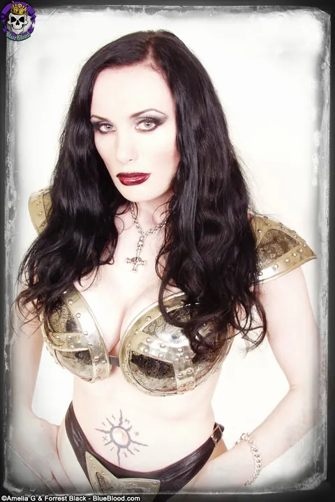 Morrigan Hel: Thick British MILF Poses in Lingerie, Boots and a Costume – photo 11 of 15