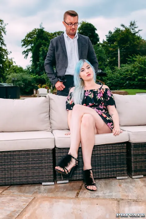 Misha Mayfair: Tall European Takes Double Penetration Outdoors in a Skirt – photo 8 of 21
